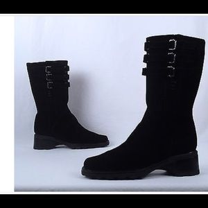 Aquatalia by Marvin K 'Cierra' Boot- Black Suede